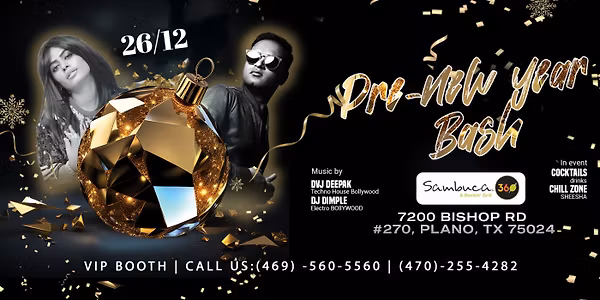 Pre New Year Bash Celebration With Live Bollywood Afro Music