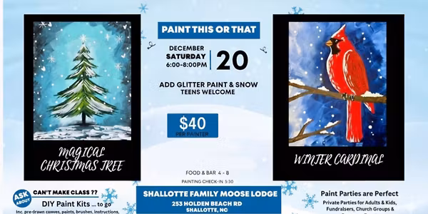 Paint & Sip 12/20 in Shallotte
