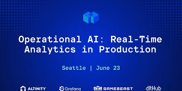 Operational AI: Real-Time Analytics in Production
