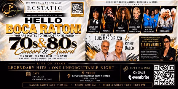 "The Music, The Memories, The Magic" of The 70s & 80s Concert