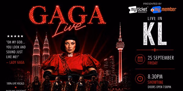 GAGA LIVE IN KL 25th Sep 2026, 8.30pm
