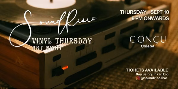 SoundRise Vinyl Thursdays at Concu | 10th Sept | 8pm
